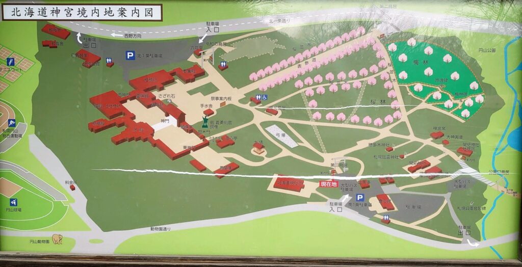 北海道神宮境内地案内図